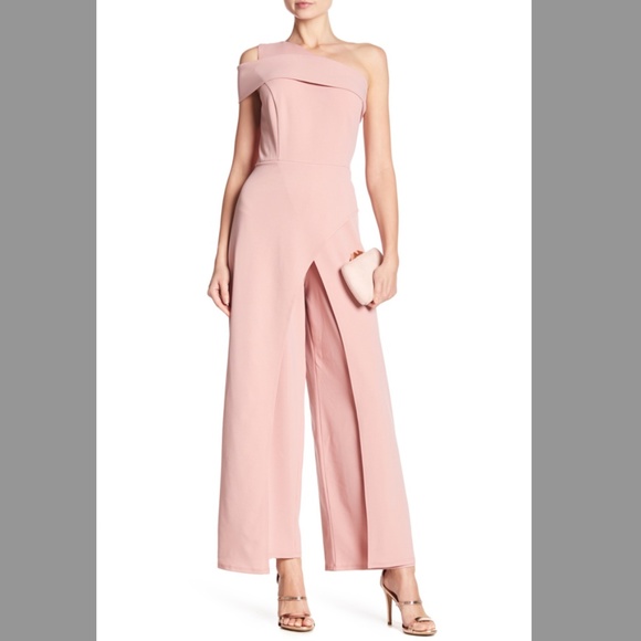 MARINA Pants - NWT | MARINA One-Shoulder Jumpsuit | Blush | 16
